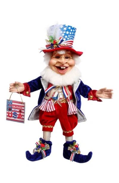 Mark Roberts God Bless The Usa Elf, Medium In Multi