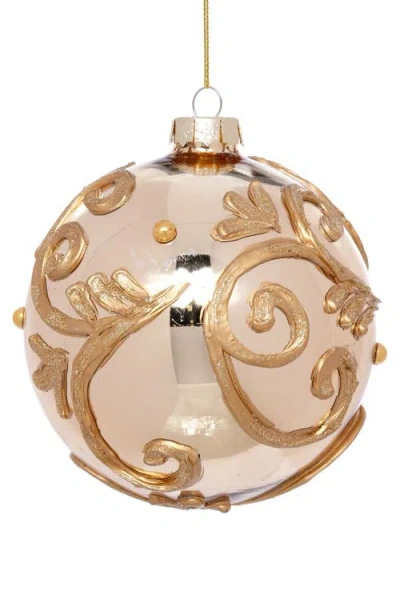Mark Roberts Gold Scroll Ball Ornament, Set Of 6 In Multi