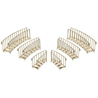 Mark Roberts Grand Christmas Staircase, Set Of 6 - 16-22 Inches In Gold