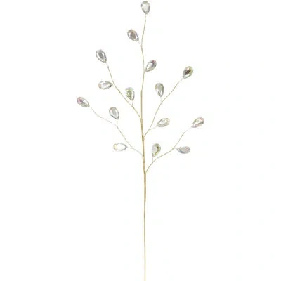 Mark Roberts Grand Jewel Spray - 27 Inches Set Of 12 In Clear;gold
