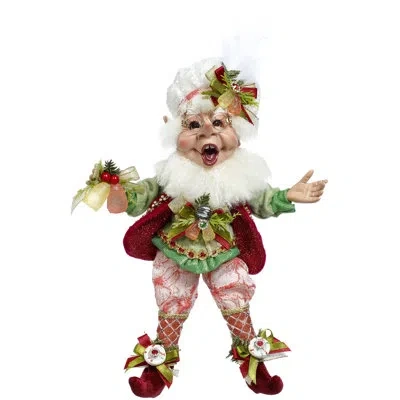 Mark Roberts Gumdrop Elf, Small - 11 Inches In Red,green,white,pink