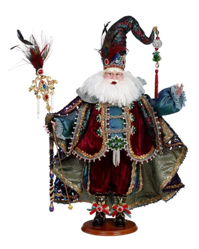 Mark Roberts Handmade Peacock Jewel Santa In Multi