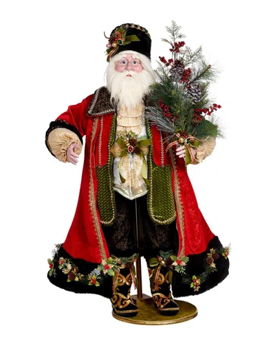 Mark Roberts Handmade Santa With Tree In Multi