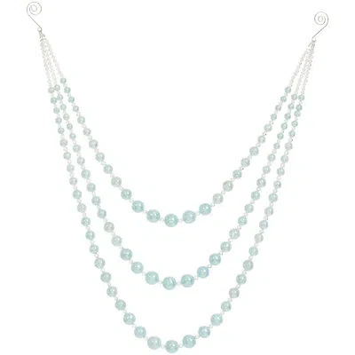 Mark Roberts Hanging Beads Swag - 25 Inches Set Of 4 In Blue