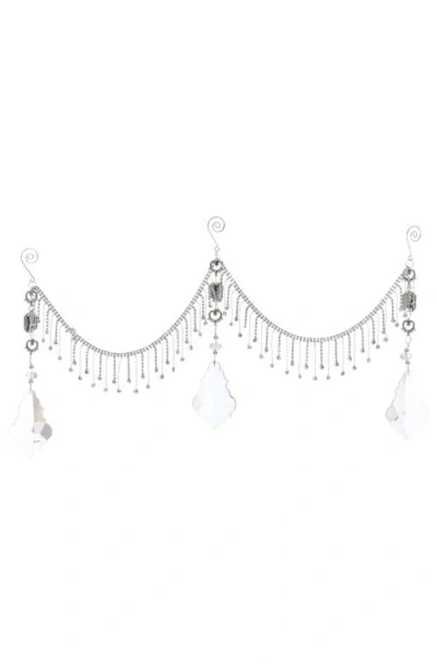 Mark Roberts Hanging Crystal Swag, Set Of 2 In Silver