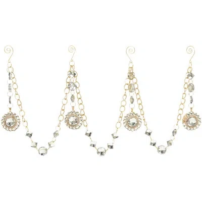 Mark Roberts Hanging Jewel Swag - 5ft Set Of 2 In Silver
