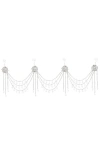 Mark Roberts Hanging Jeweled Garland, Set Of 2 In Silver