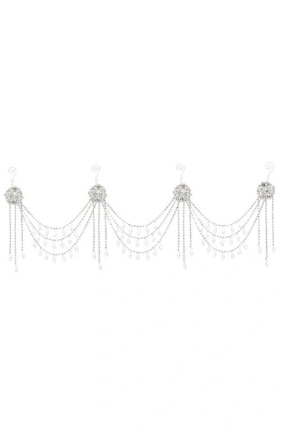 Mark Roberts Hanging Jeweled Garland, Set Of 2 In Silver