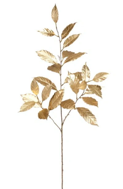 Mark Roberts Holiday Luxe Leaf Spray, Set Of 12 In Gold
