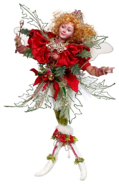 Mark Roberts Holly Bells Fairy, Medium In Transparent