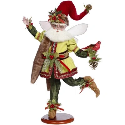 Mark Roberts Holly Berry Fairy On Base - 21 Inches In Multi