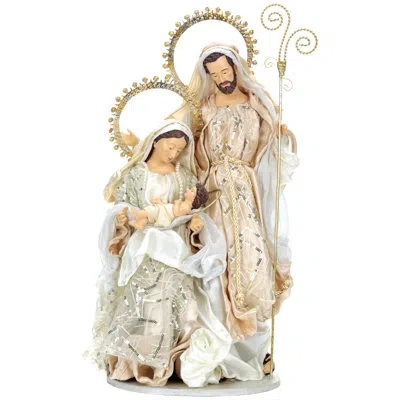 Mark Roberts Holy Family - 19.5 Inches In Gold;silver;white;beige