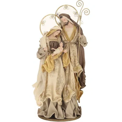 Mark Roberts Holy Family Finial - 22.5 Inches In Brown,cream,gold