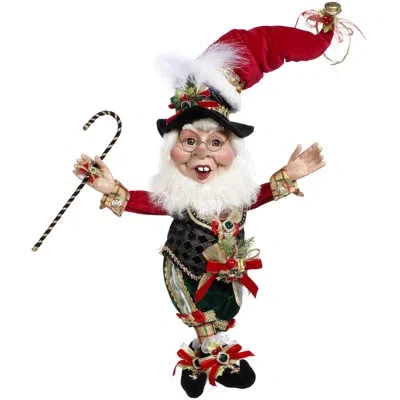 Mark Roberts Humbug Elf, Medium - 17 Inches In Gold,black,green,red
