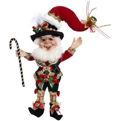 Mark Roberts Humbug Elf, Small - 10 Inches In Gold,black,green,red