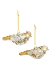 Mark Roberts Jewel Bird Ornament, Set Of 6 In Gold