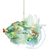 Mark Roberts Jewel Of The Sea Fish Ornament , Green In Green