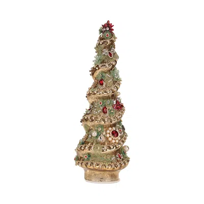 Mark Roberts Jeweled Christmas Tree In Gold