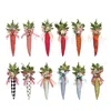 Mark Roberts Jeweled Embellished Carrots 9.5, Set Of 12