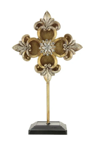 Mark Roberts Jeweled Fleur De Lis Finial In Gold