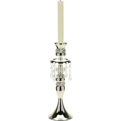 Mark Roberts Jeweled Hanging Crystal Pedestal, Small In White
