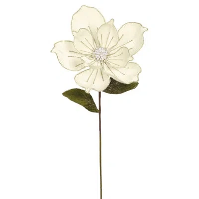 Mark Roberts Jeweled Magnolia Stem, Large - 24 Inches In Neutral