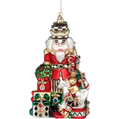 Mark Roberts Jeweled  Nutcracker Ornament, Red And Green In Multi