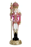 Mark Roberts Jeweled Nutcracker With Staff In Multi