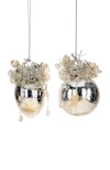 Mark Roberts Jeweled  Ornament, Set Of 6 In Multi