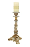Mark Roberts Jeweled Pillar Candleholrder, Small In Gold