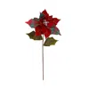 Mark Roberts Jeweled Poinsettia Stem, Set Of 12