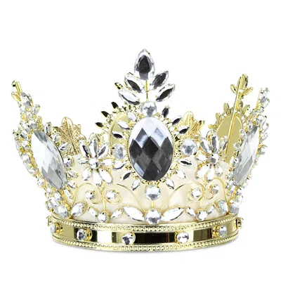 Mark Roberts Jeweled Queen Crown In Gold