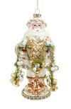 Mark Roberts Jeweled Santa Ornament In Multi