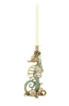 Mark Roberts Jeweled Seahorse Finial Candleholder In Multi