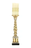Mark Roberts Jeweled Swirl Candleholder In Gold