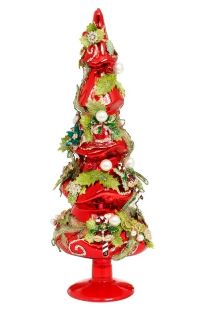 Mark Roberts Jeweled Tree, Red, Small In Multi
