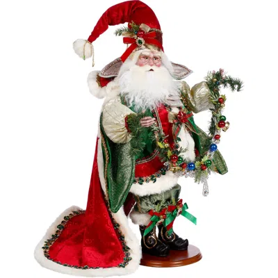 Mark Roberts Jewels And Gem Santa In Multi