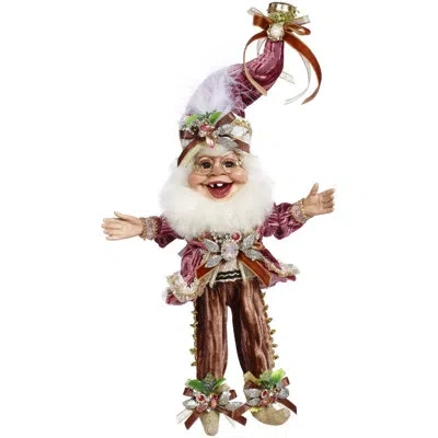 Mark Roberts Joy To The World Elf, Small - 10 Inches In Pink,brown,green