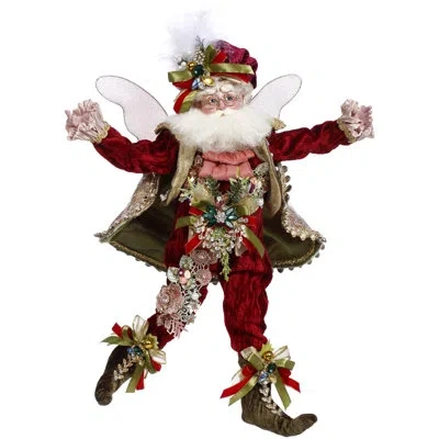 Mark Roberts Joyeux Noel Fairy, Medium - 17 Inches In Red,green