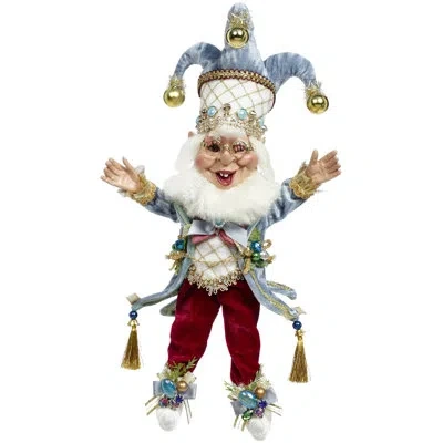 Mark Roberts Joyful Elf, Small - 12.5 Inches In Blue,red,white,gold,green