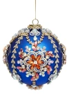 Mark Roberts King's Jewel Ball Ornament, Blue In Blue