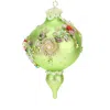 Mark Roberts King's Jewel Finial Ornament In Green