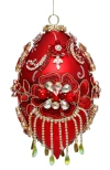 Mark Roberts King's Jewel Finial Ornament, Red In Red