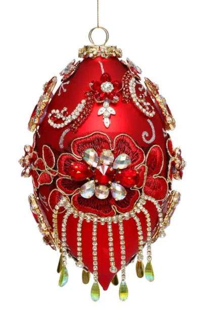 Mark Roberts King's Jewel Finial Ornament, Red