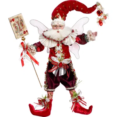 Mark Roberts King Of Hearts Fairy, Medium In Red