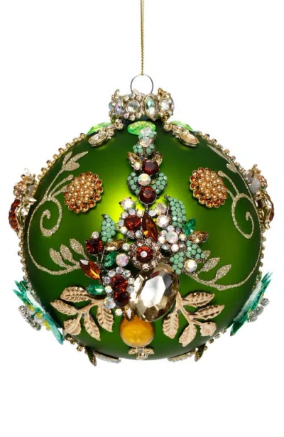 Mark Roberts Kings Jewel Ball Ornament, Green