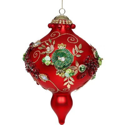 Mark Roberts Kings Jewel Extra Fancy Finial Ornament, Red