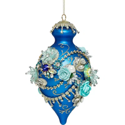 Mark Roberts Kings Jewel Fancy Finial Ornament, Blue