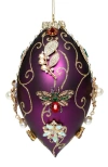 Mark Roberts Kings Jewel Finial Ornament, Purple In Purple