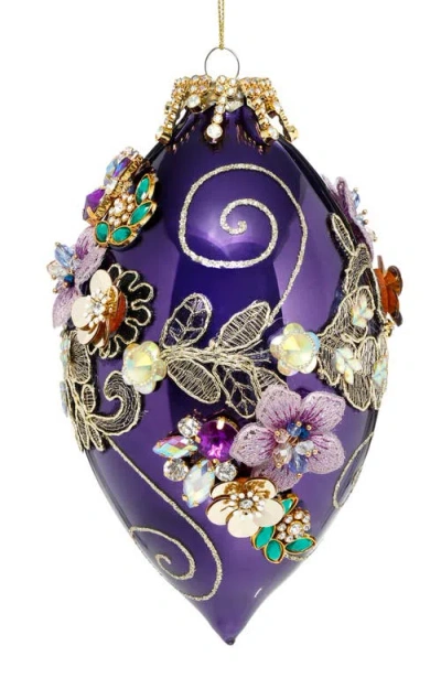 Mark Roberts Kings Jewel Finial Ornament, Purple